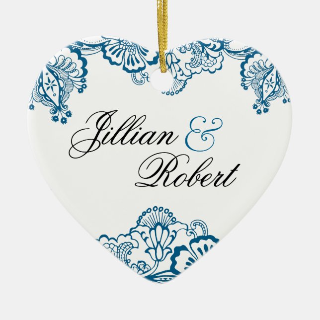 Snöreminnessakprydnad Julgransprydnad Keramik (Framsidan)