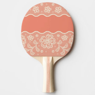 Snöremönster, blommavintage 4 pingisracket