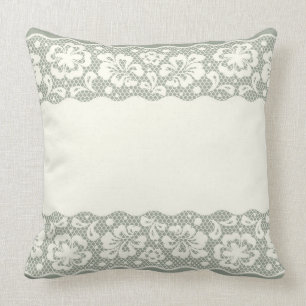 Snöremönster, blommavintage 5 kudde