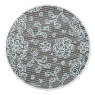 Snöremönster, blommavintage 6 knopp
