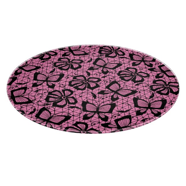 snöremönster med fjärilar (Hörn)