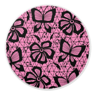 snöremönster med fjärilar knopp