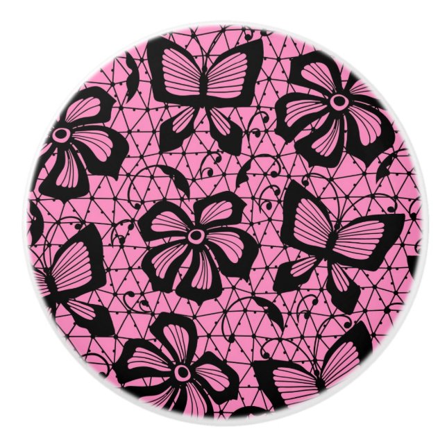 snöremönster med fjärilar knopp (Framsidan)