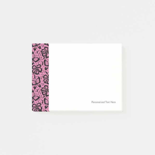 snöremönster med fjärilar post-it block (Framsida)