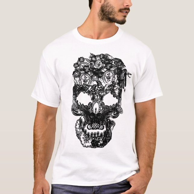 Snöreskalleskjorta Tee Shirt (Framsida)