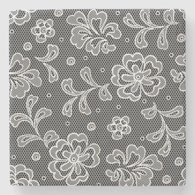 Snöretygmönster 1 stenunderlägg (Framsidan)