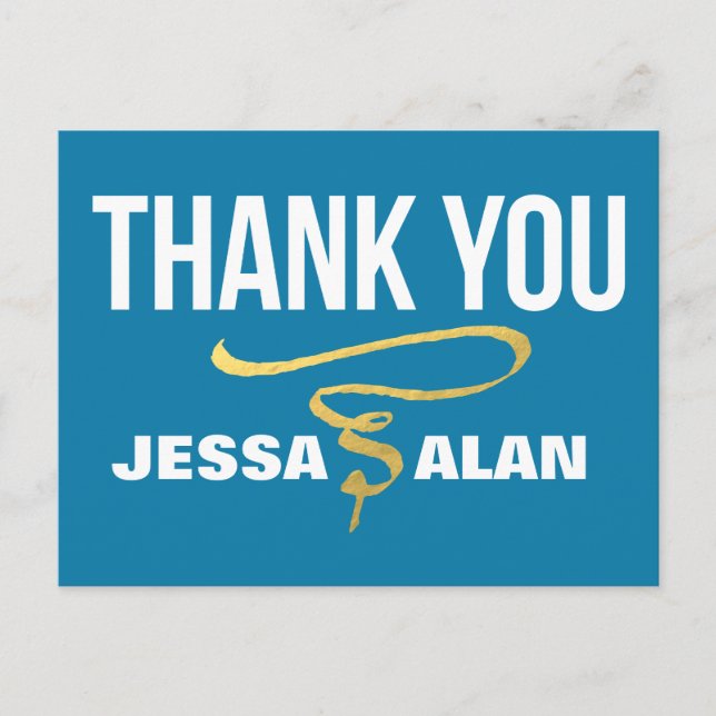 Snörflå faux guld foil vykort (Framsida)