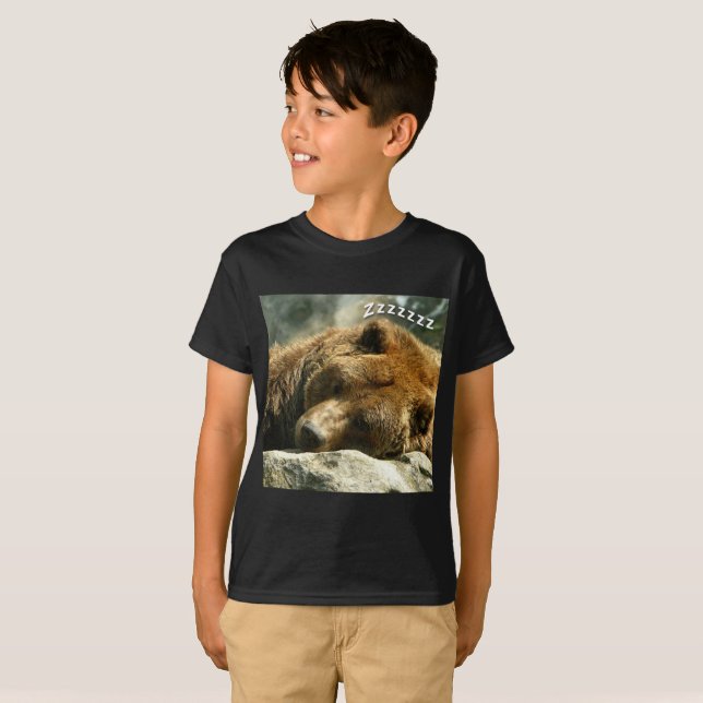 Snoring Bear T Shirt (Hel framsida)