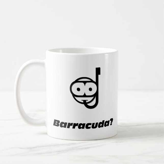Snorkel barracuda kaffemugg (Vänster)