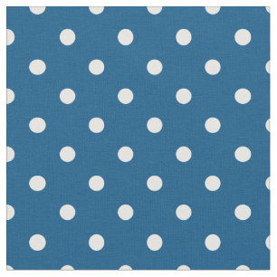Snorkel Blue & White Polka Dot Tyg