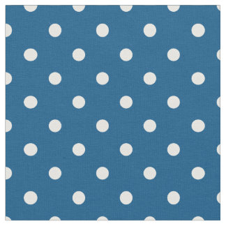 Snorkel Blue & White Polka Dot Tyg