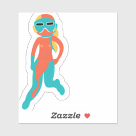 Snorkel chick klistermärken