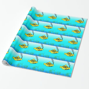 Snorkel Goldfish Mönster Presentpapper