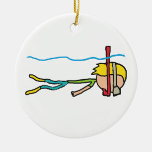 Snorkel Julgransprydnad Keramik