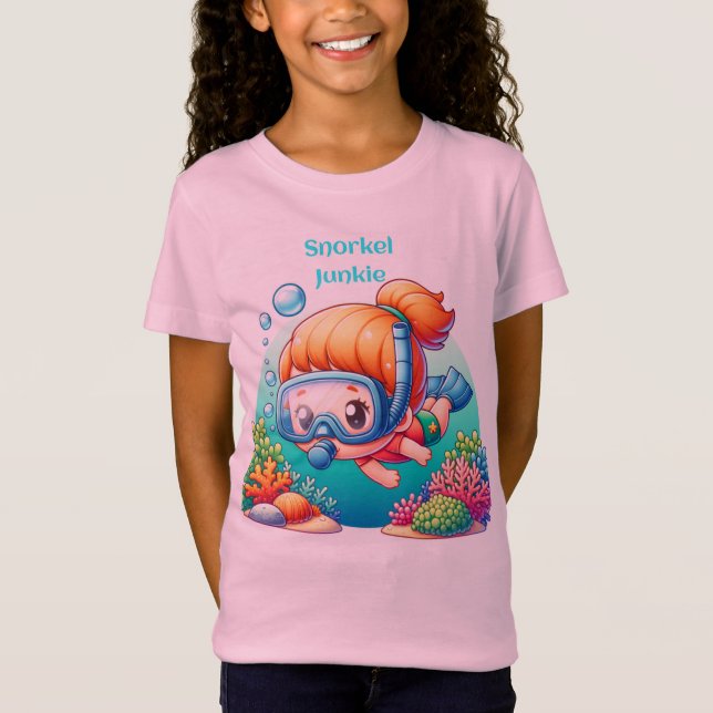 Snorkel junkie t shirt (Framsida)