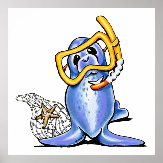 Snorkel Seal Poster (Framsidan)