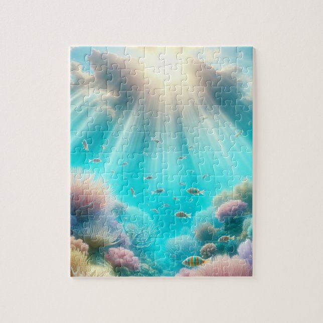 snorkel vacker korallrev pussel (Vertikal)