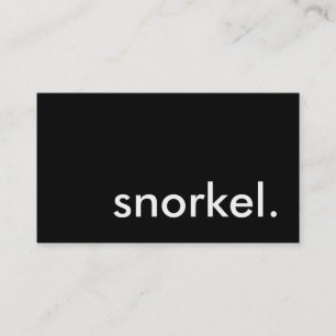 snorkel. visitkort