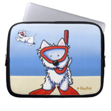 Snorkel Westies Laptop sleeve