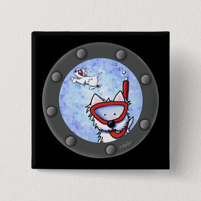 Snorkel Westies Porthole Knapp (Framsida)