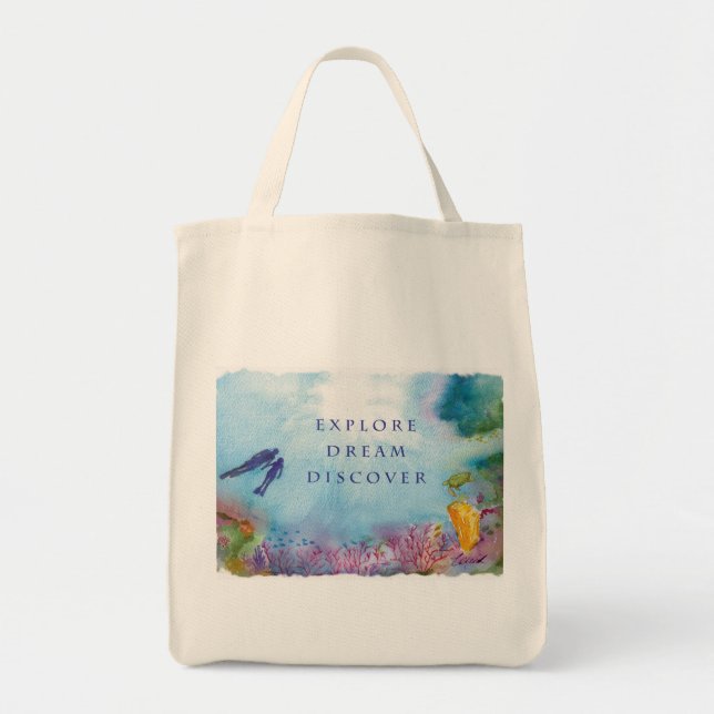 Snorkelen kopplar ihop kanfastoto hänger lös tygkasse (Framsidan)