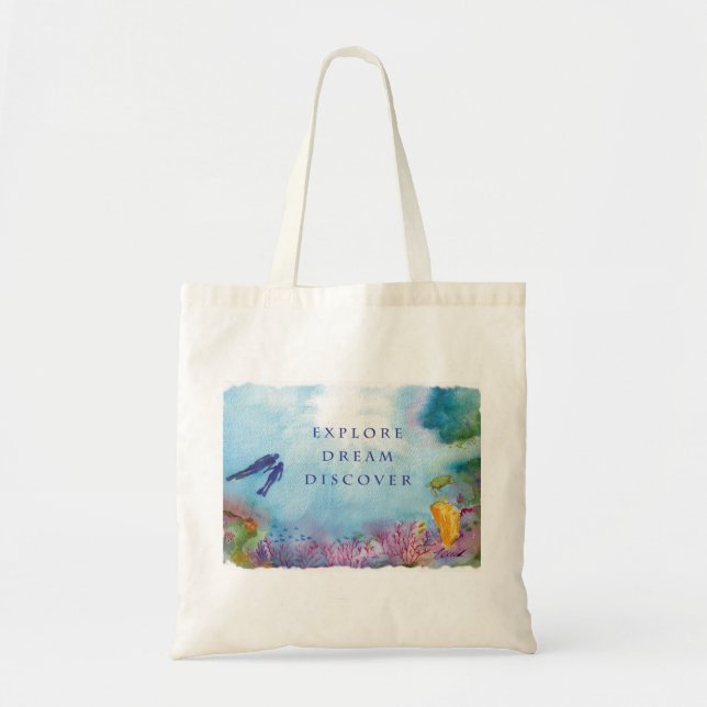 Snorkelen kopplar ihop toto hänger lös tygkasse (Framsidan)