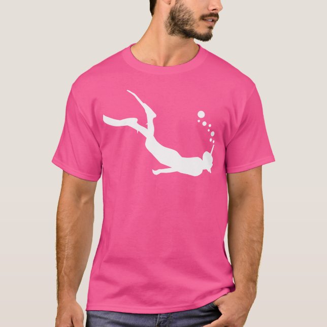 Snorkeler Diving T Shirt (Framsida)
