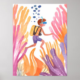 Snorkeling är fantastisk poster