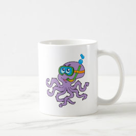 Snorkeling bläckfisk kaffemugg