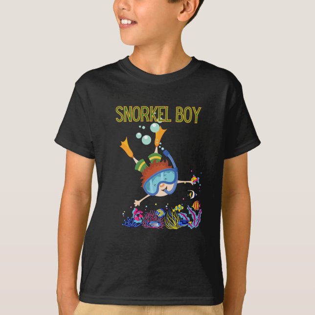 Snorkeling Boy T Shirt (Framsida)