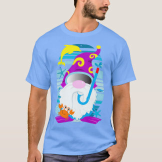 Snorkeling Gnome Summer Beach Gonk T Shirt