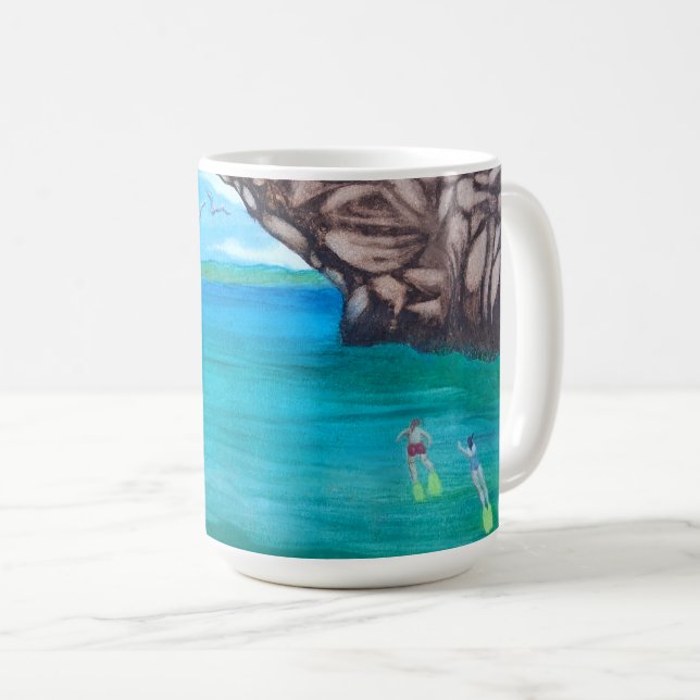 Snorkeling i Paradise Kaffemugg (Framsida höger)
