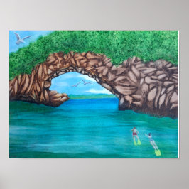 Snorkeling i Paradise Poster