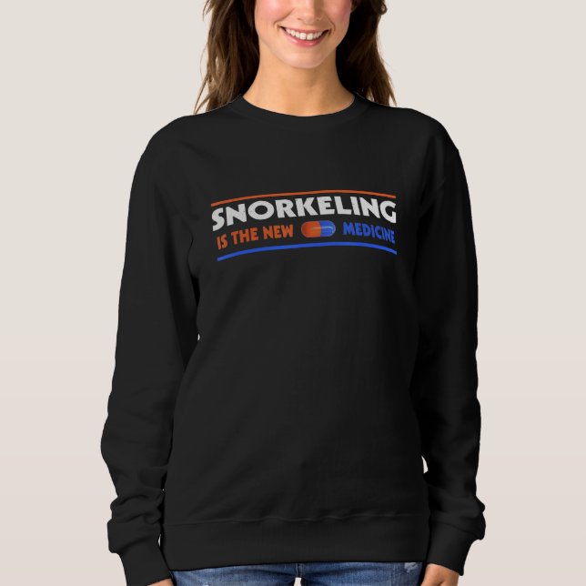 Snorkeling Is the New Medicine  Hobby Humor Pastim T Shirt (Framsida)