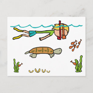 Snorkeling Vykort