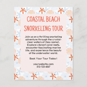 Snorkelings Tur Flyer Tryckt Flyers