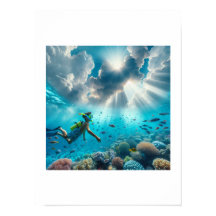 Snorkeln i ett vackert rev