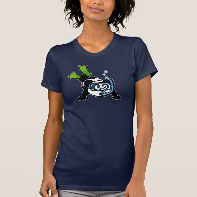 SnorkelPanda (mörka skjortor) Tröja (Framsida)