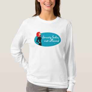 Snorkiga inte tillåtna damer t-shirt