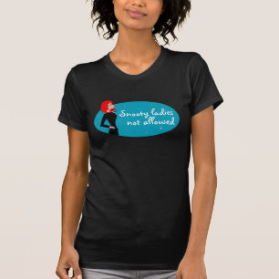 Snorkiga inte tillåtna damer t-shirt