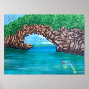 Snorkling i paradiset poster