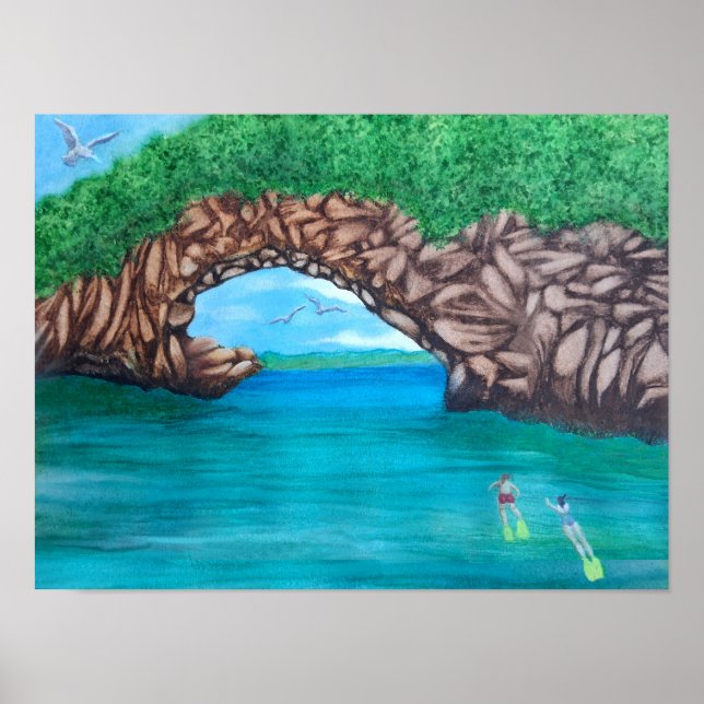 Snorkling i paradiset  poster (Framsidan)