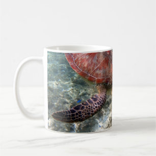 Snorkling med sköldpadda kaffemugg