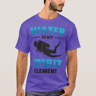 Snorkling Vattensporter Andlighet Element Scuba ro T Shirt