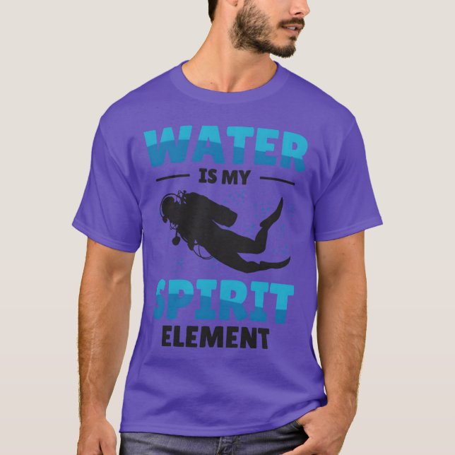 Snorkling Vattensporter Andlighet Element Scuba ro T Shirt (Framsida)
