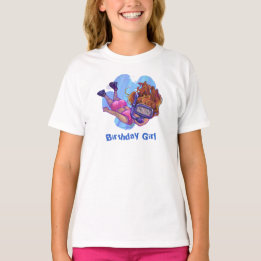 Snorklingsfödelsedagsflicka Ljus T-Shirt