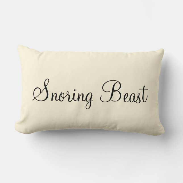 "Snorma Beast" Personligens textdesign Lumbarkudde (Framsida)