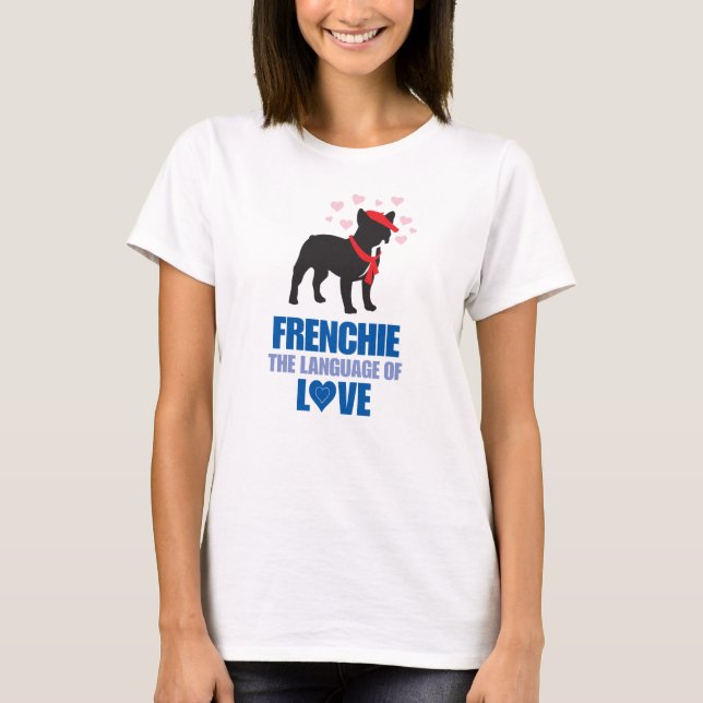 SNORT Frenchie Kärlek Tee Shirt (Framsida)