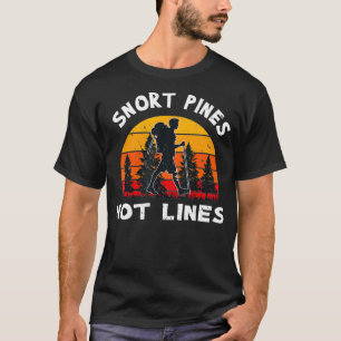 Snort Gräs inte Linjer Retro Sol-minimalistisk T Shirt