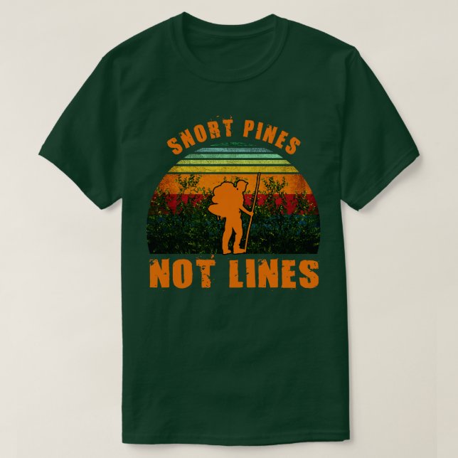 Snort Gräs Not Linjer Funny T Shirt (Design framsida)